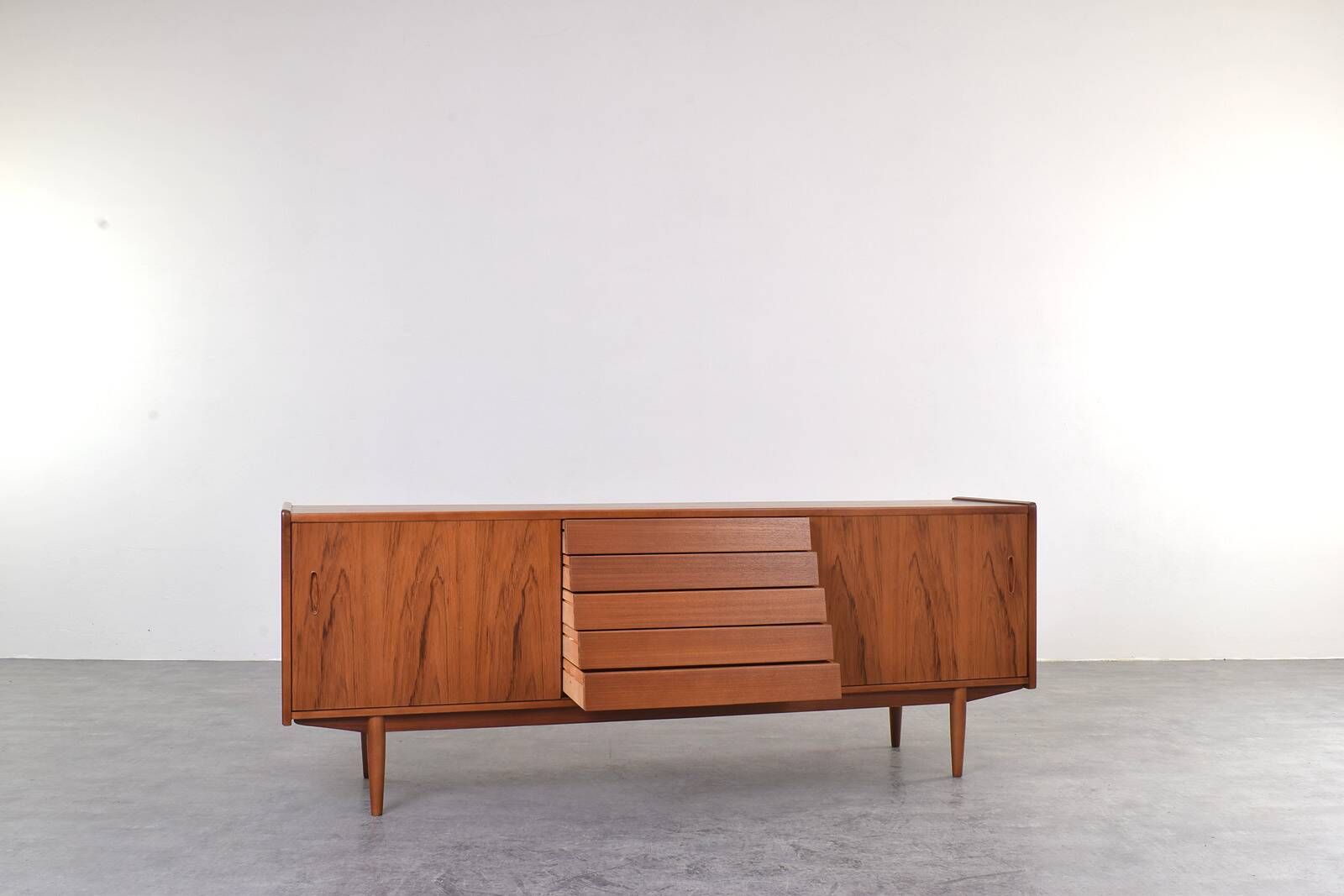 Mid-Century Teak Trio Sideboard by Nils Jonsson for Hugo Troeds, 1960s.