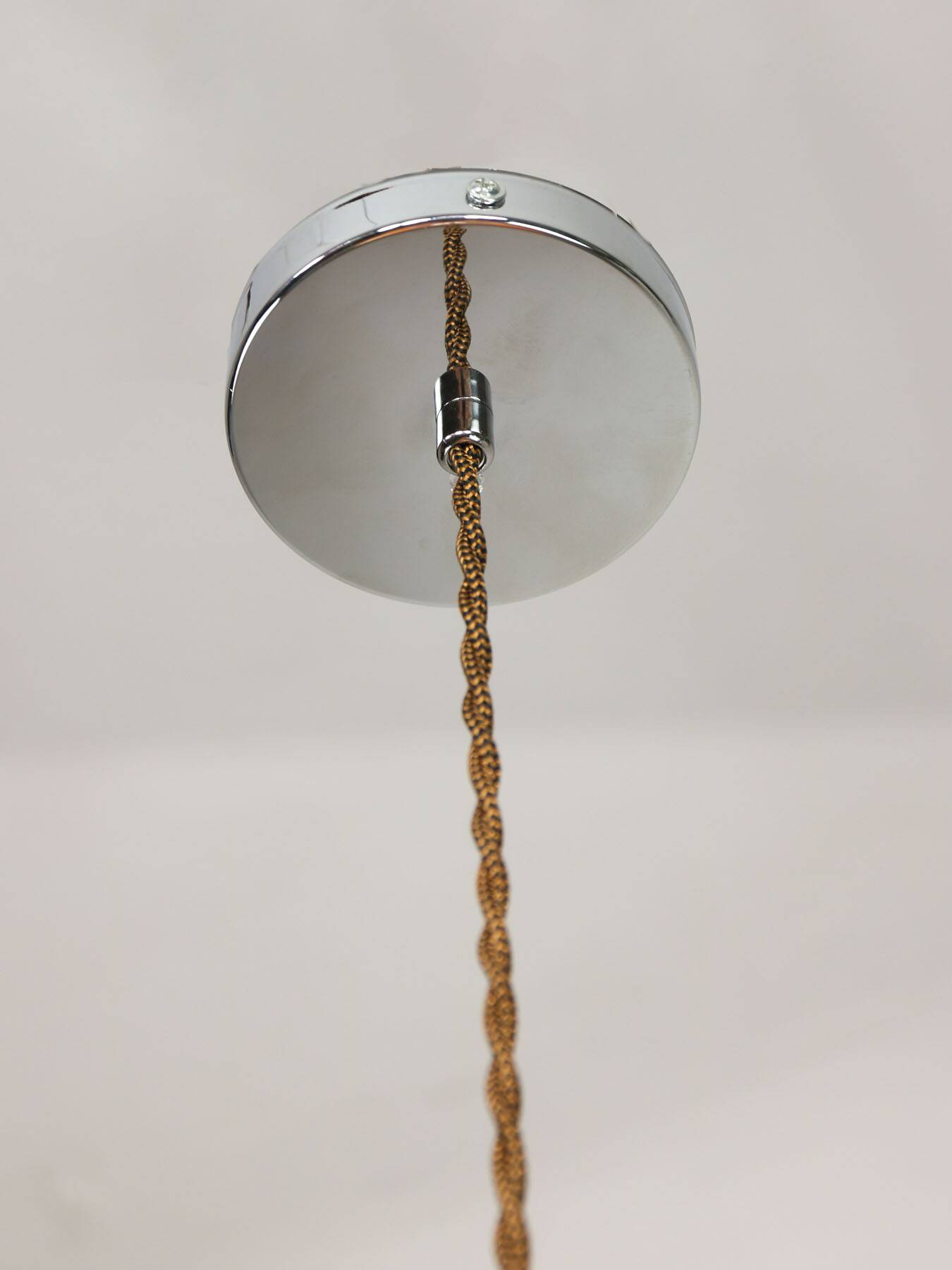 Space-age White Pendant by Luigi Massoni for Guzzini, 1960s