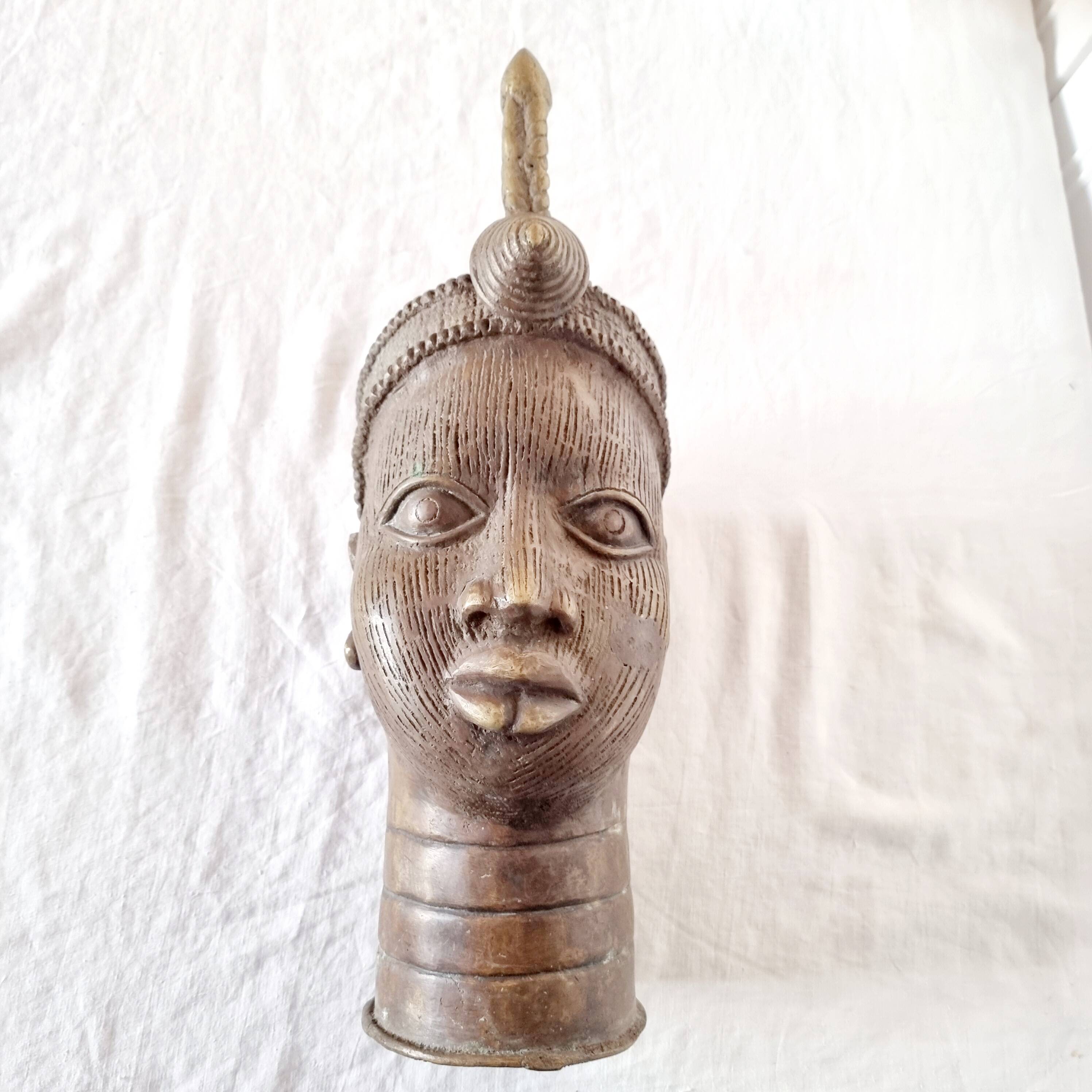 head of Ife, cradle of the Yorubas, from the Kingdom of Benin (Nigeria) in Bronze 1950s-60s Col