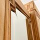 Louis XVI style cabinet in raw solid walnut