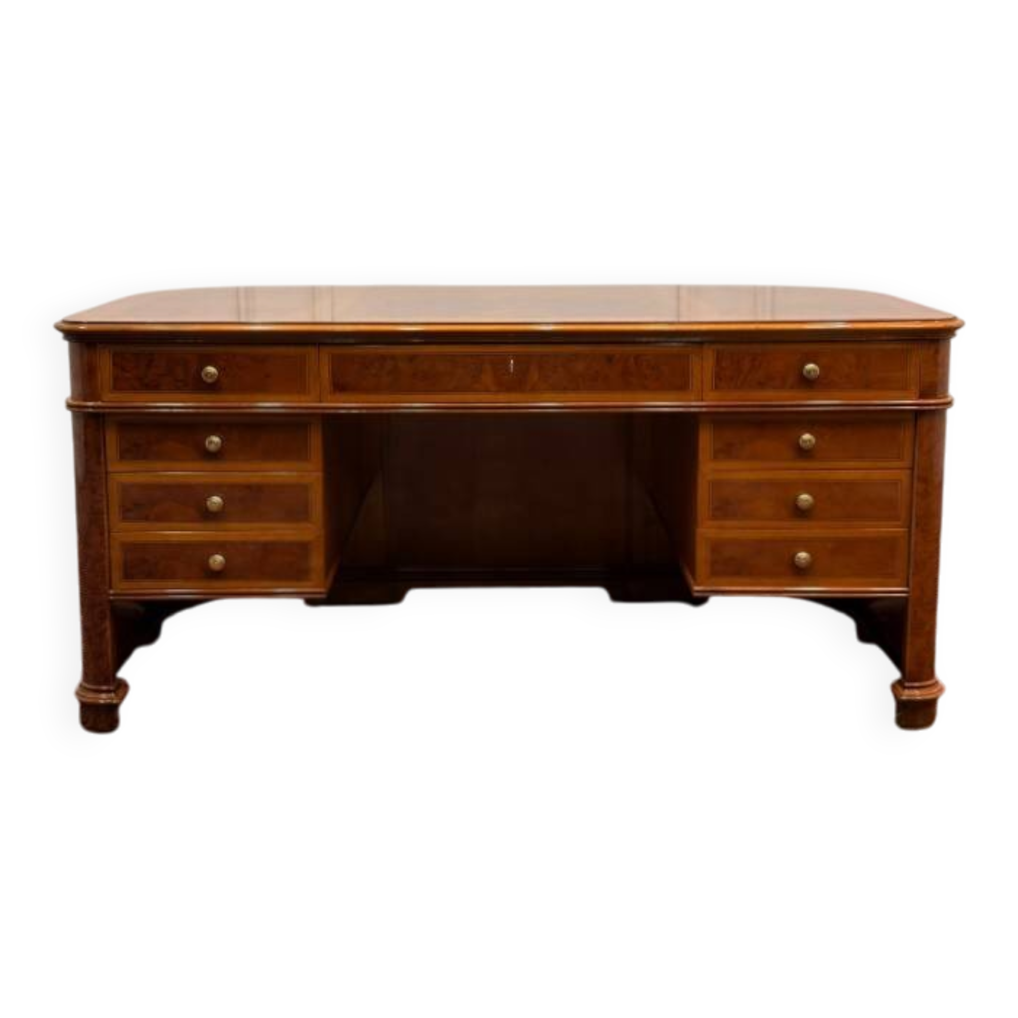 Bureau antique classique italien avec panneau arrière