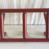 Wooden wall-mounted coat rack - late 20th century