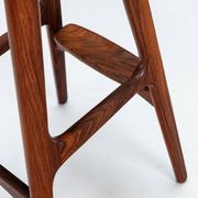 Erik Buch set of three “OD61” bar stools in rosewood Oddense Denmark 1965