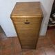 Art Deco curtain cabinet from the 1930s in oak with interior drawers, 120cm H.
