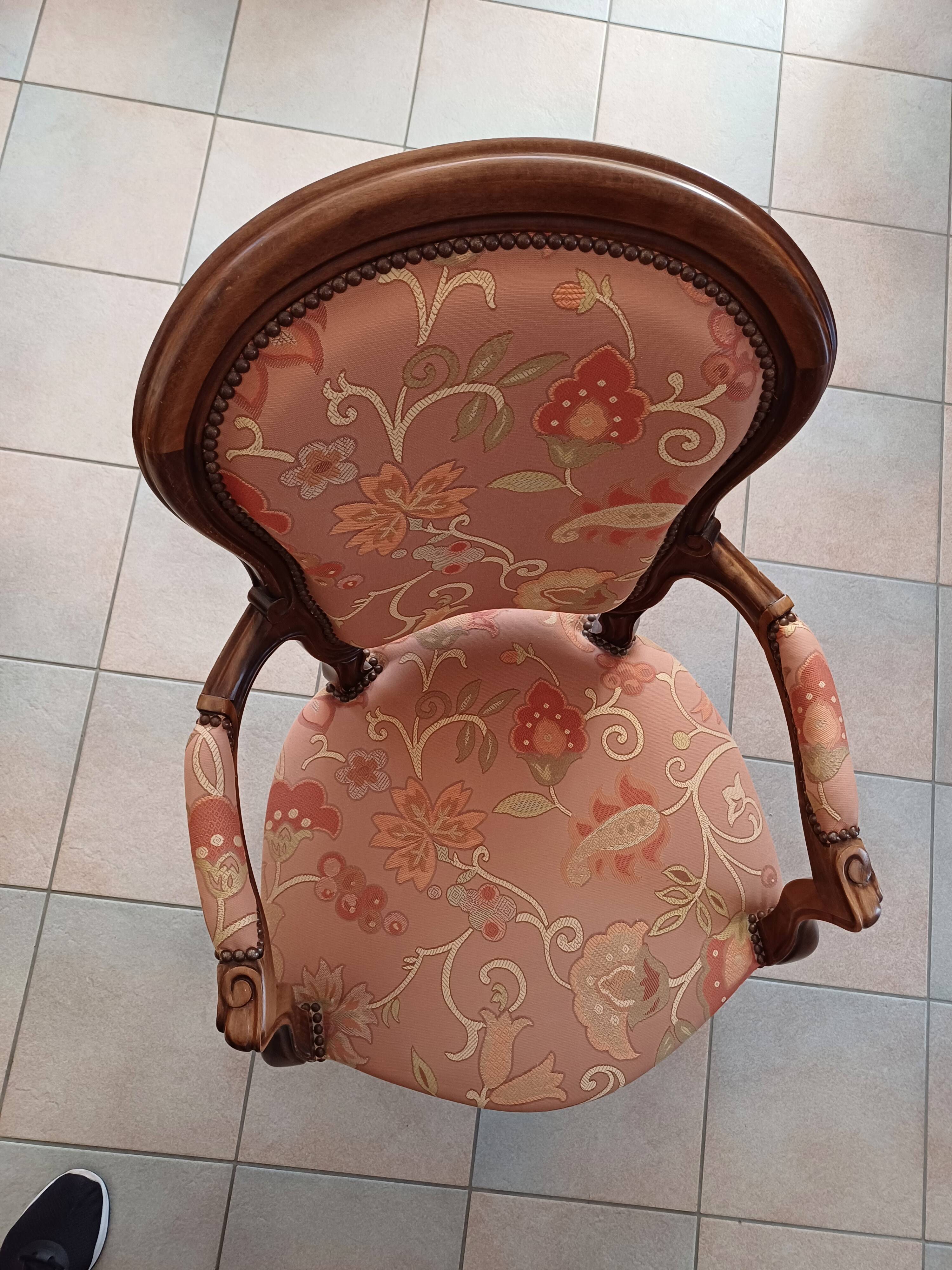 Chaise accoudoir Louis Philippe