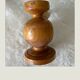 Solid wooden candlestick, all round