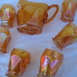 Ancien service à orangeade pichet & 6 verres