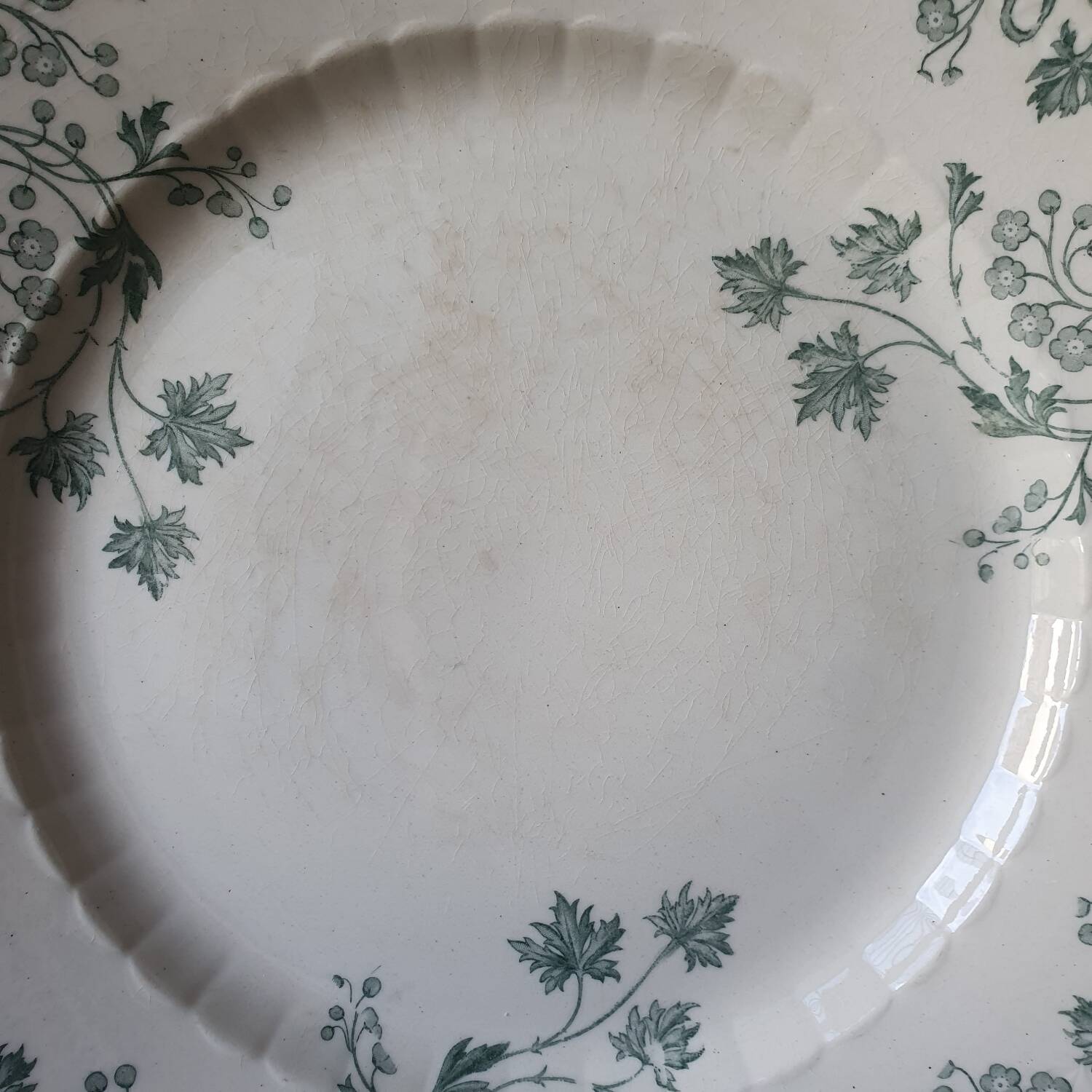 Round iron plate Gien - Art Nouveau