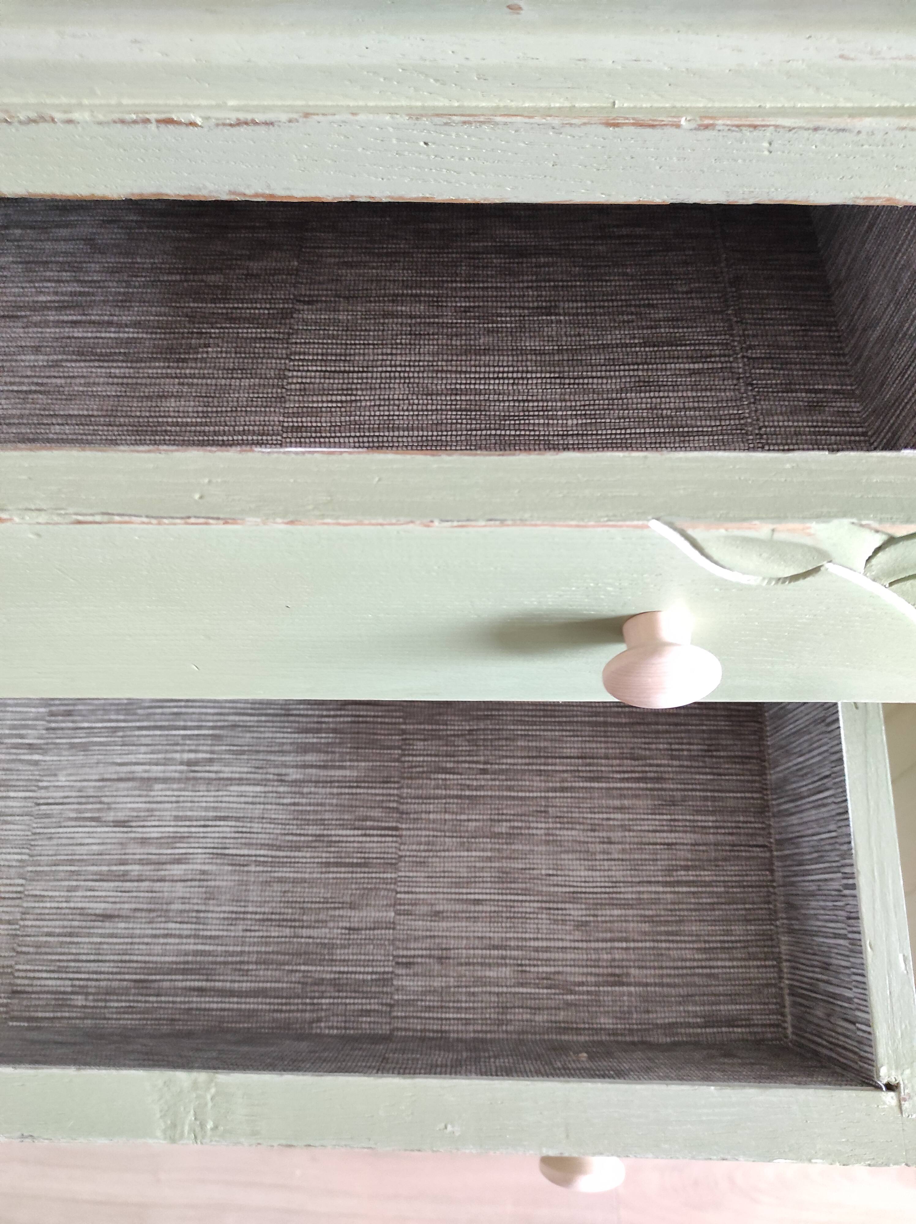 Khaki green Art Deco dresser