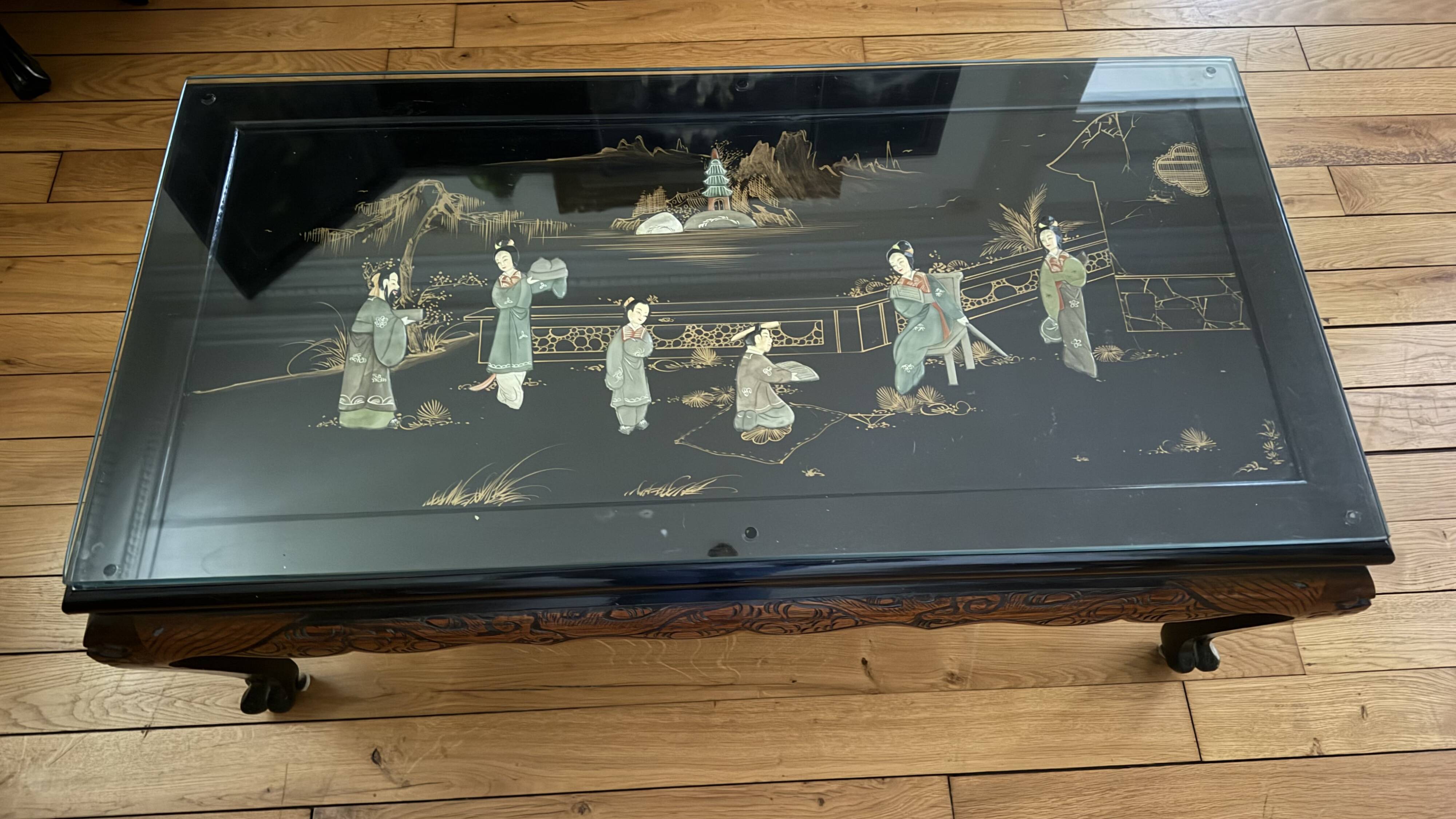 Table basse de salon style Chinois contemporain