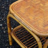 Rattan coffee table
