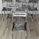 6 Industrial Tolix chairs