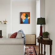 Come closer minimalist painting couple