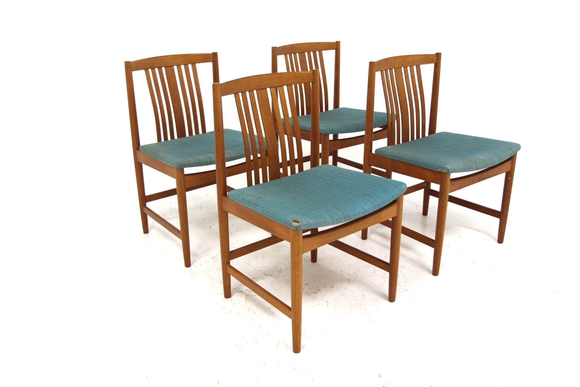 Set de 4 chaises scandinave en teck, Ulferts, Tibro, Suède, 1960