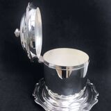 Victorian silver-plated biscuit tin