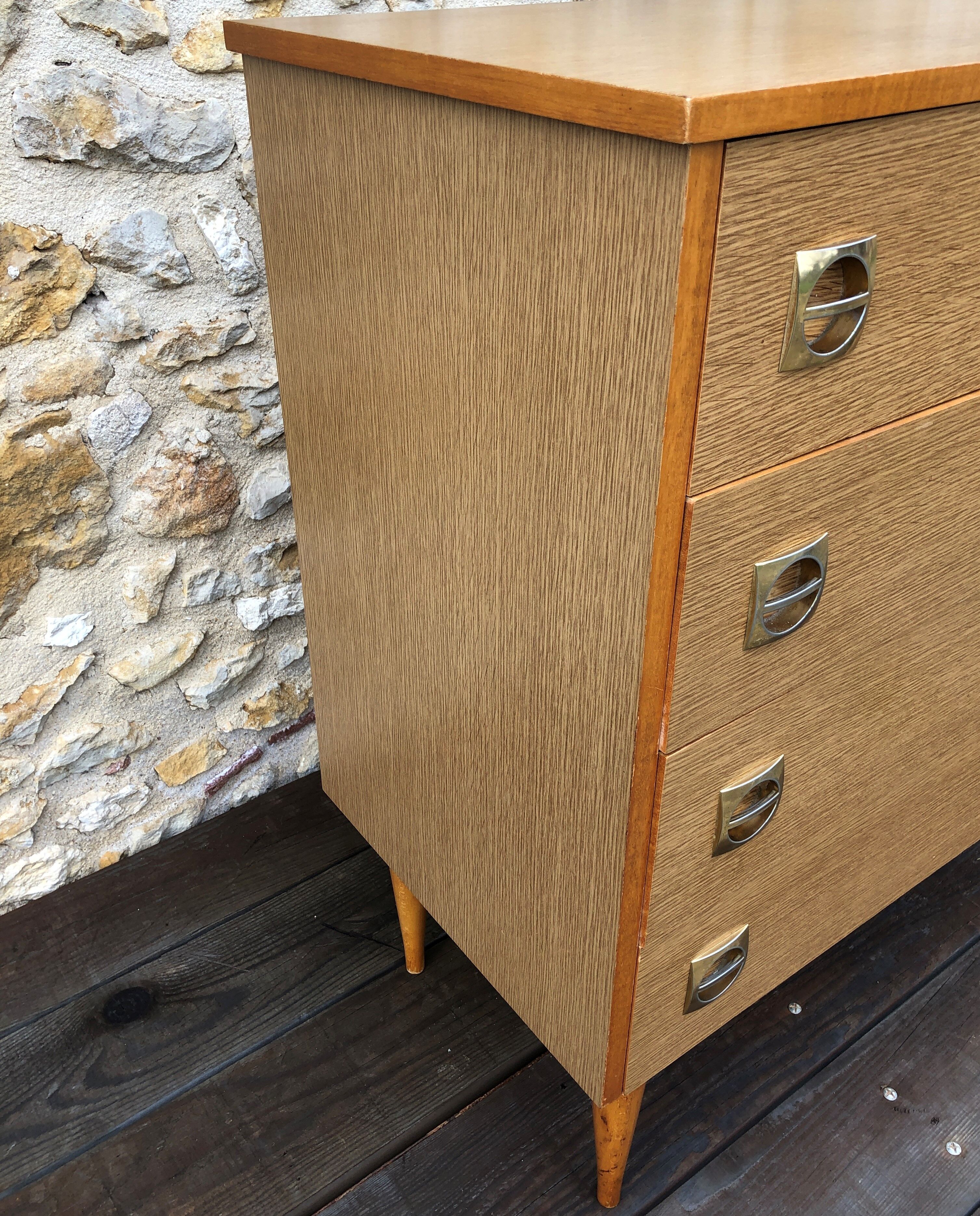 Vintage dresesr 4 drawers 60/70