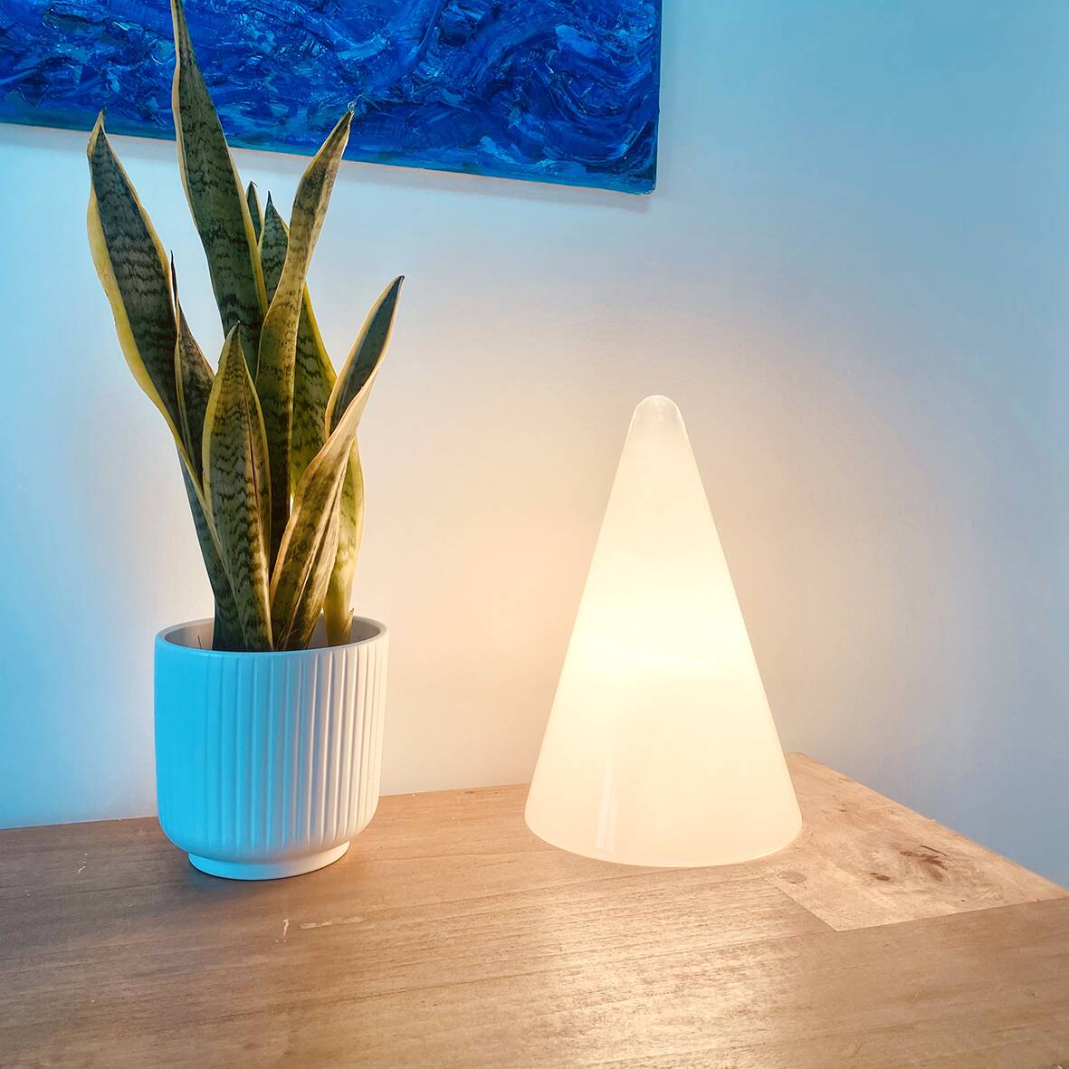 Lampe conique "Teepee" éditée par SCE pour Habitat, 1980