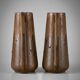 Pair of Denbac vases model 244 – vintage glazed French ceramics