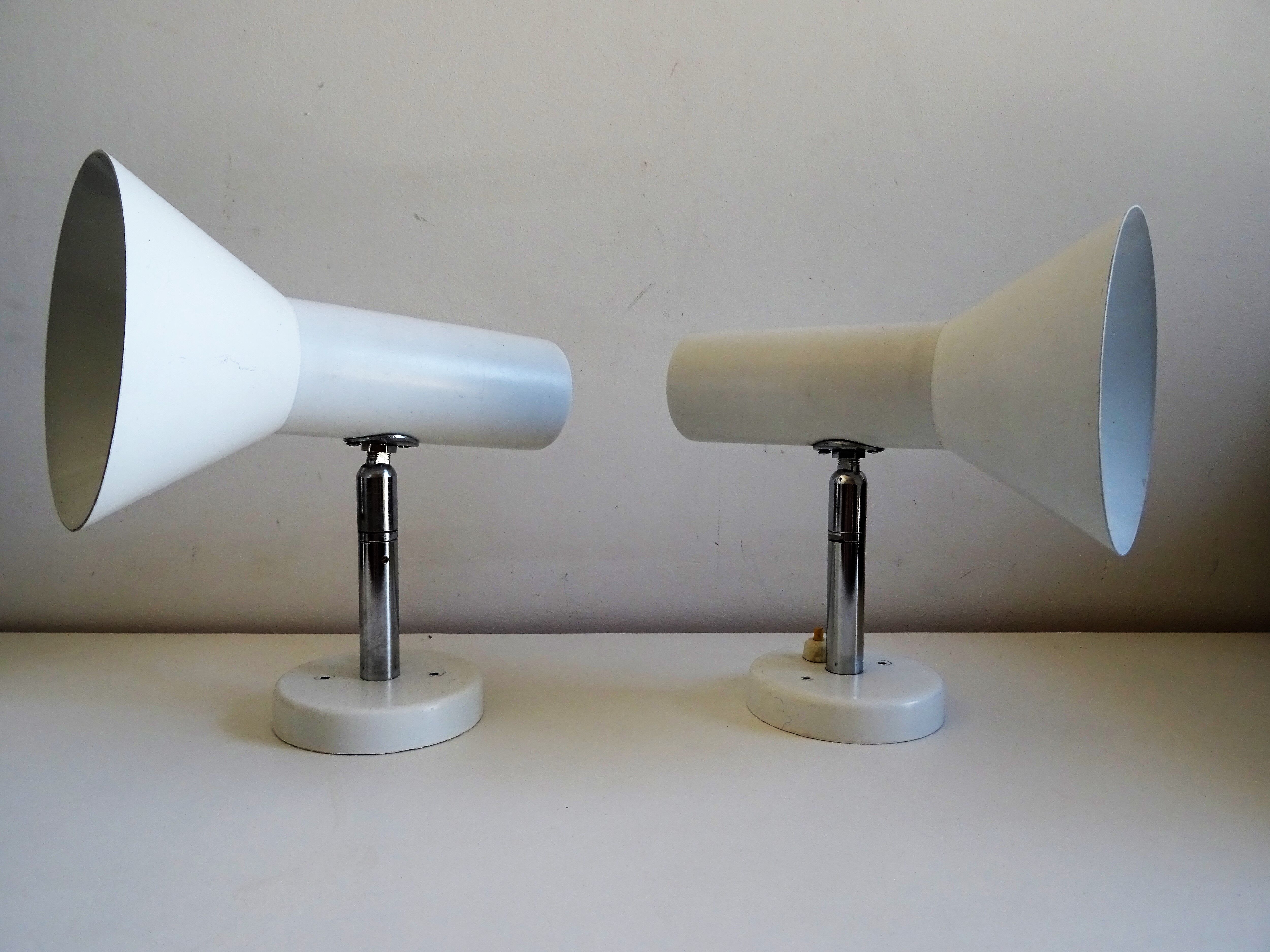 Pair wall lights Raak design Scandinavian vintage