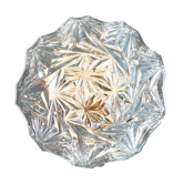 Plafonnier rond en verre ciselé