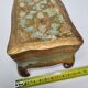 Florentine jewelry box, on gilded wooden feet made in Italy