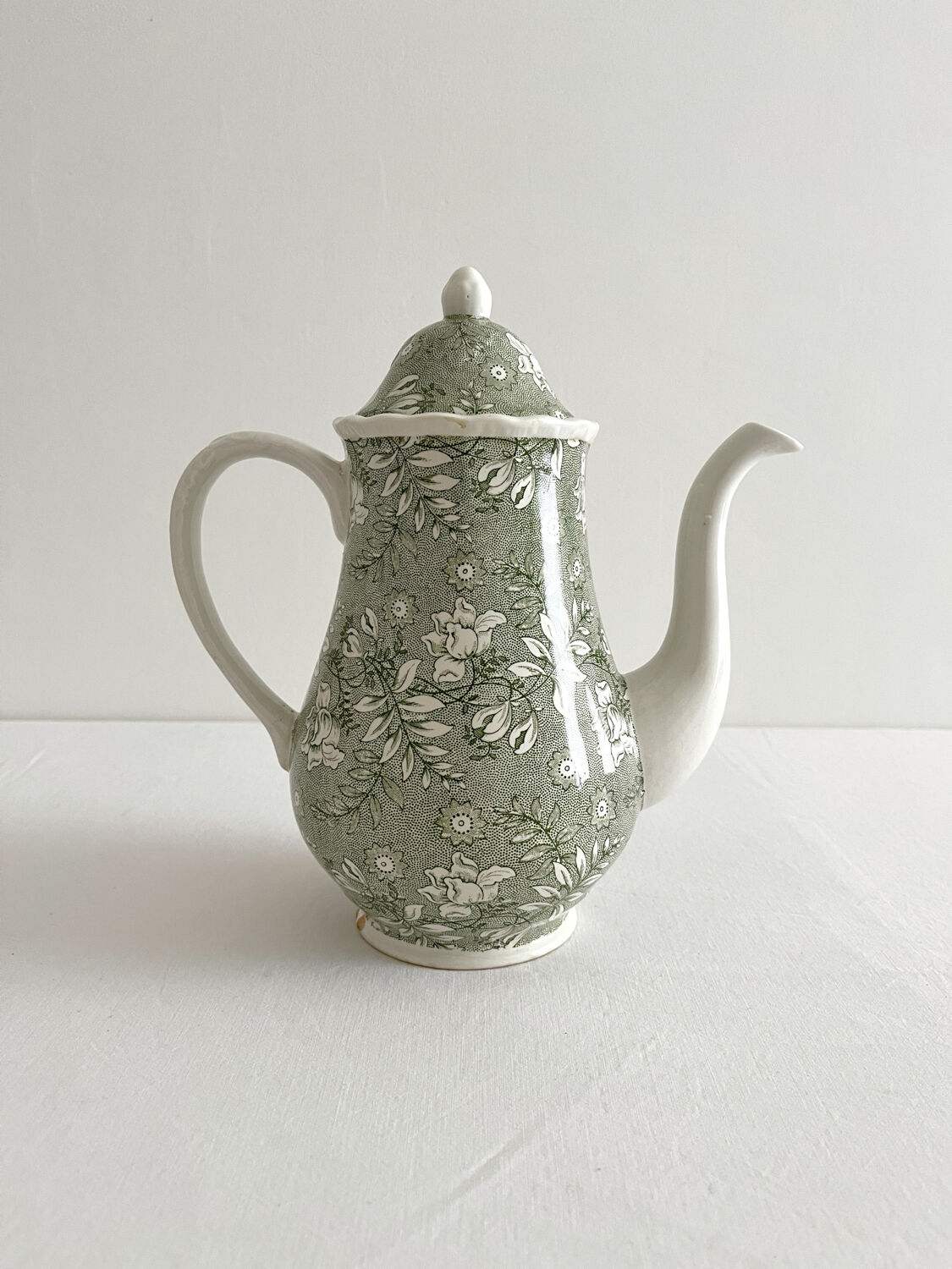 Théière faïence anglaise Royal Tudor Velvet Grindley of Stoke vintage