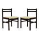 Ensemble de deux chaises en palissandre, design danois, années 1970, fabrication : Danemark