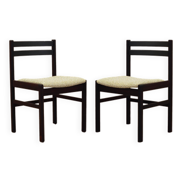 Set of two rosewood chairs, Danish design, 1970s, production: Denmark