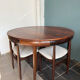 Rare Hans Olsen Roundette dining set, Denmark (1960s)