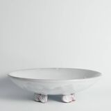 Art Deco White Earthenware Mermaid Bowl "300" by Mari Simmulson for Upsala-Ekeby