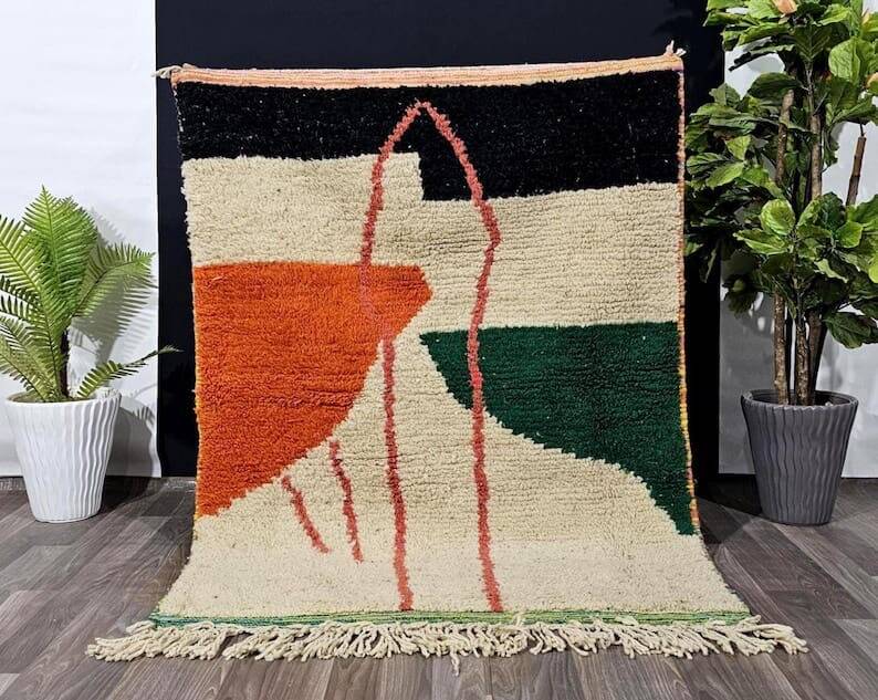 Modern Moroccan Berber rug size 140 x 260 cm