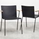 Lot de 4 fauteuils design Pedrali – Italie – Bois & acier