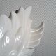Pair of ceramic swan pot covers 1970