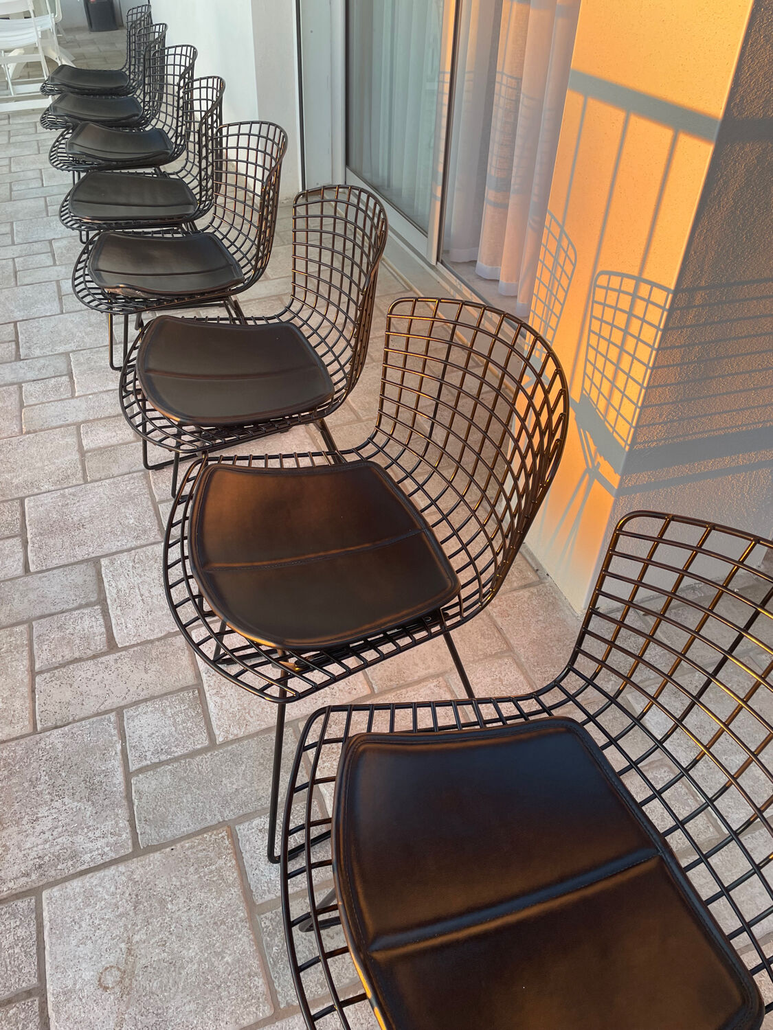 Bertoia chairs Knoll