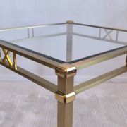 Beautiful square gold coffee table Orsenigo Italy collection 'Art Deco'