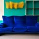 Cassina Maralunga 3-seater – Vico Magistretti – Cobalt blue velvet