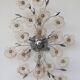Large Size Gold and Transparent Murano Glass Wall light or Ceiling Light Fl