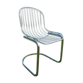 Gastone Rinaldi chrome chair ed. Rima 1970