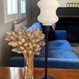 Design and vintage table lamp in white glass
