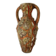 Vintage 70s amphora vase with volcanic effect