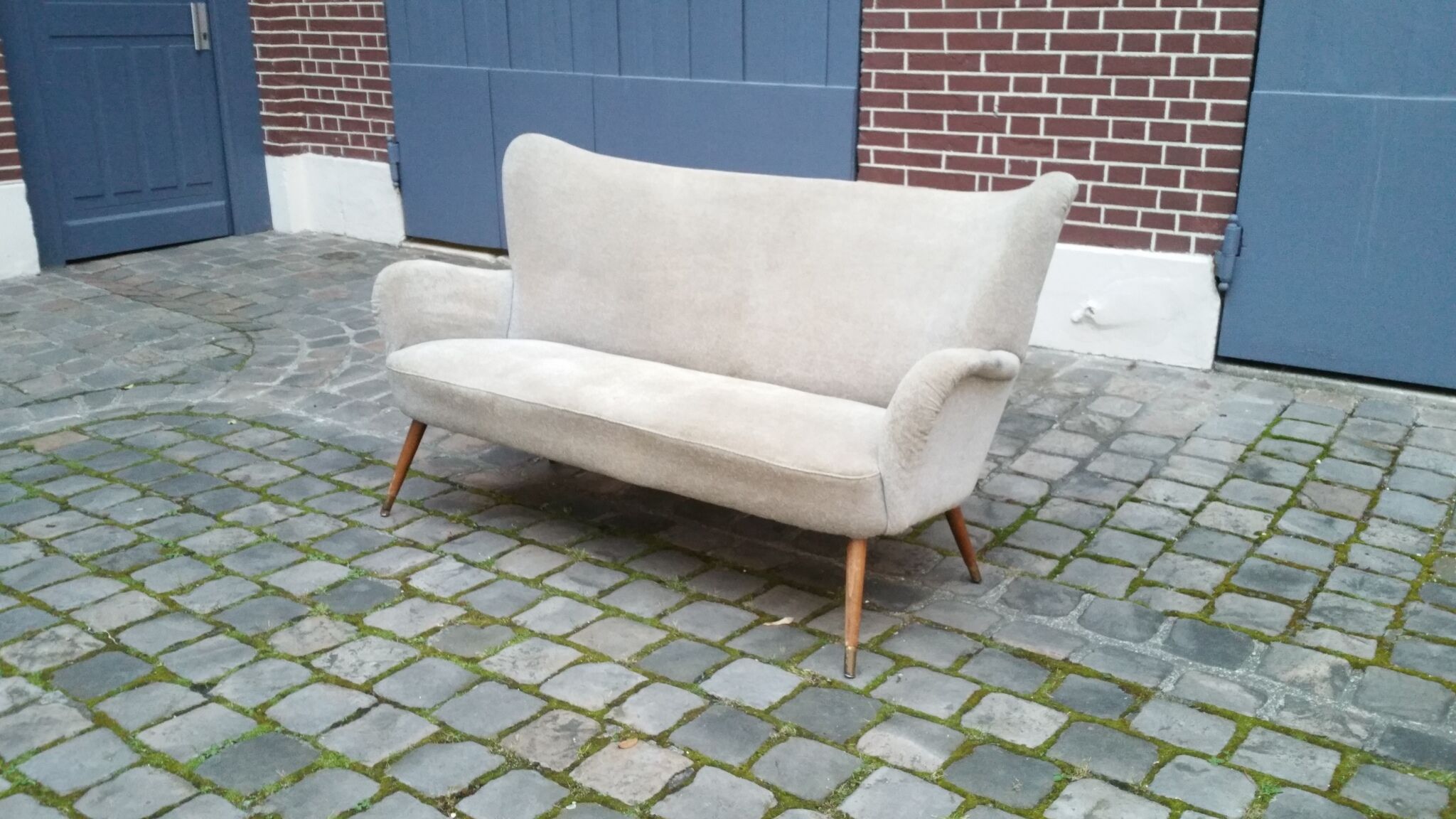 Sofa sofa wing bergere 50s/60s vintage