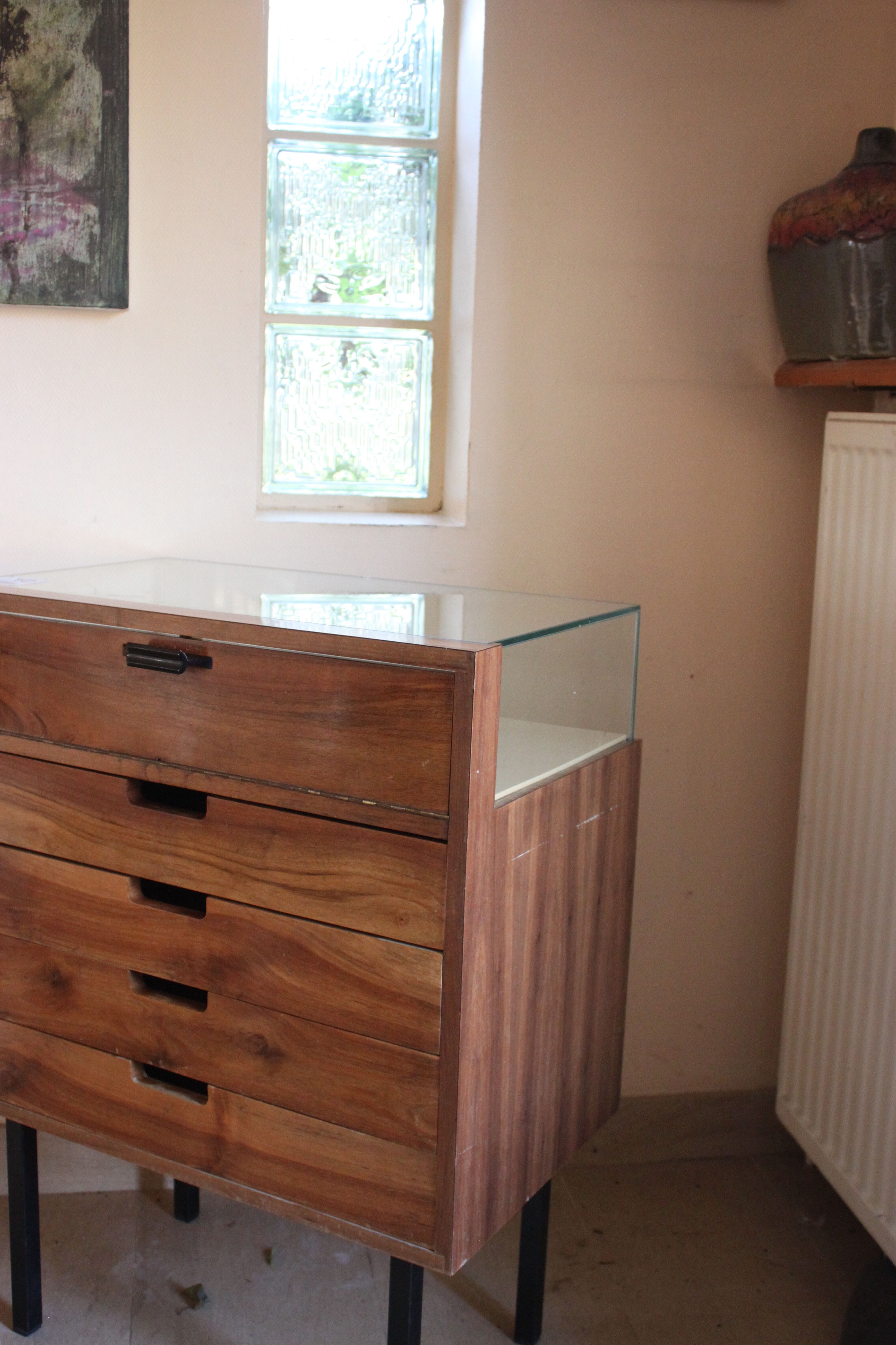 Rare, shop furniture window and drawers 1960