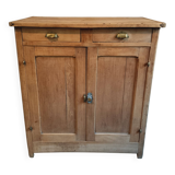 Antique low beech sideboard – France – 1920s