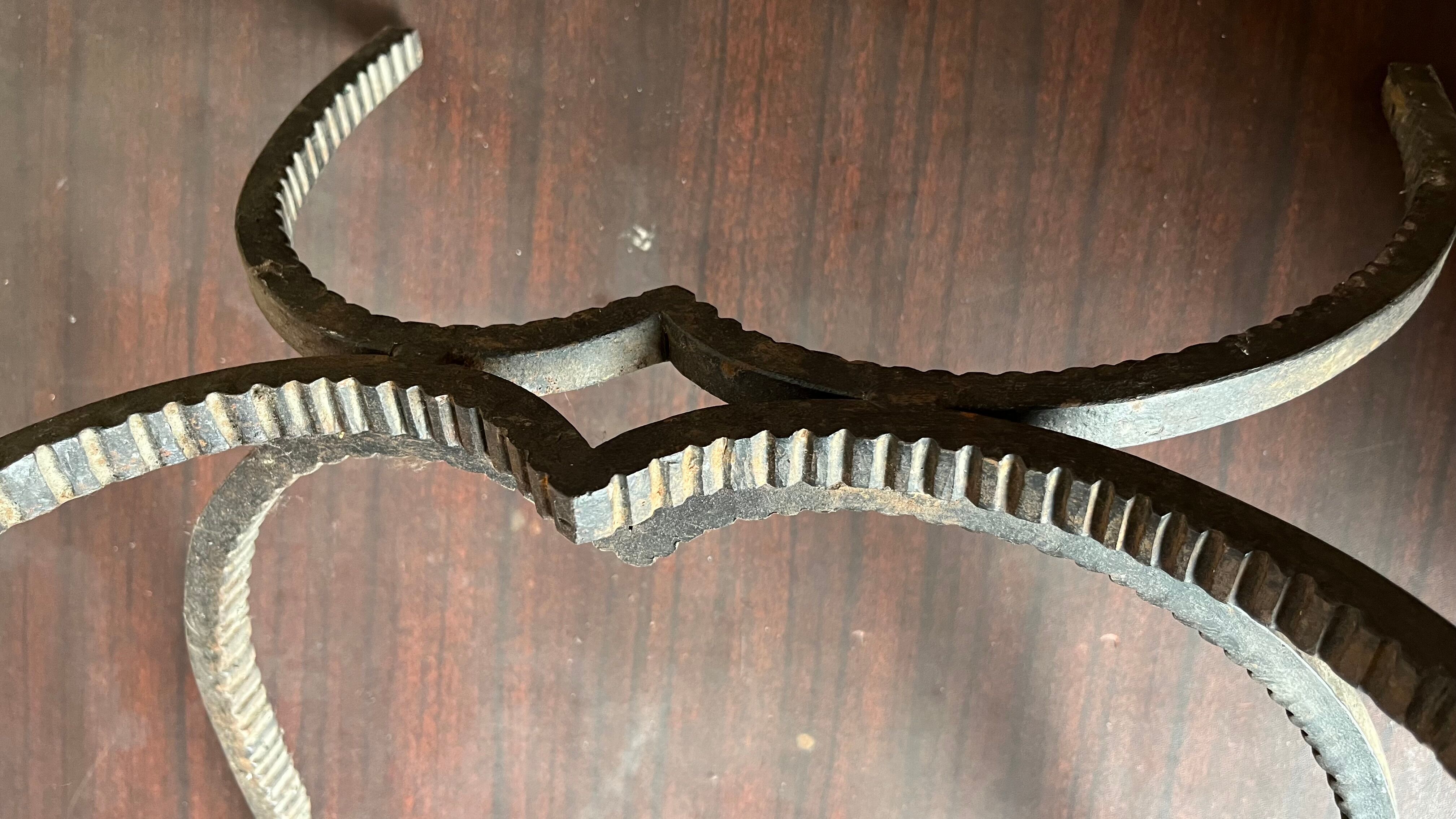 Wrought iron coffee table legs