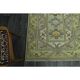 1970s vintage Turkish Oushak handmade wool cotton green area rug 115x205