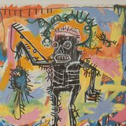 Jean-Michel Basquiat, sérigraphie en couleurs numérotée, années 1990