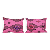 Set of 2 vintage kilim cushion covers 41x61 cm