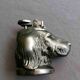 Briquet de table en métal argenté