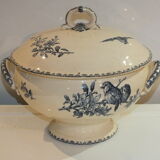 Tureen Sarreguemines & Digoin model Favorite blue