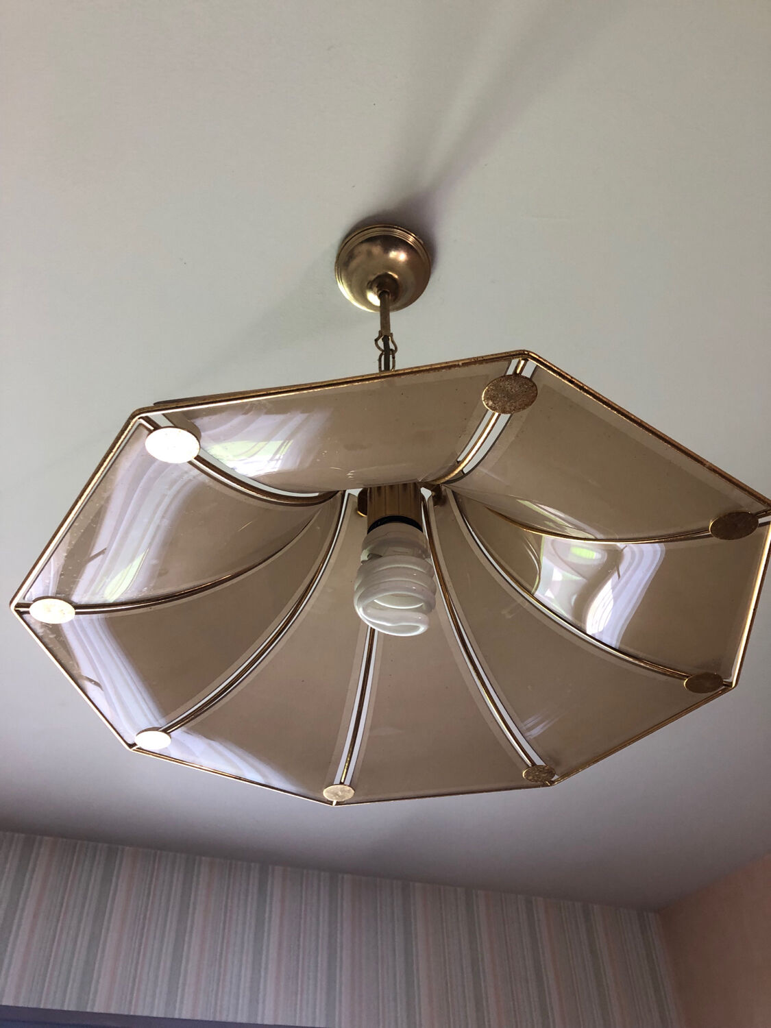 Suspension luminaire art deco